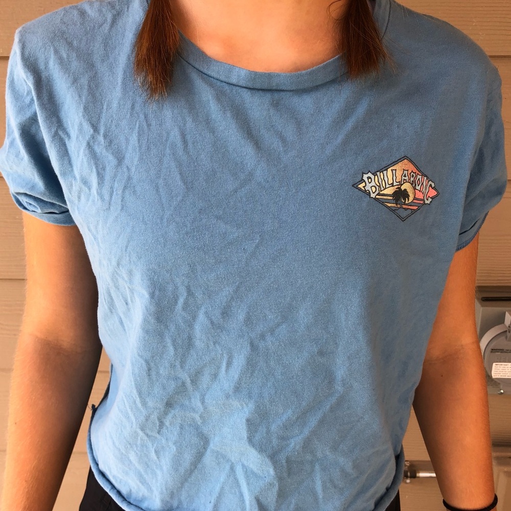 Billabong blue crop top